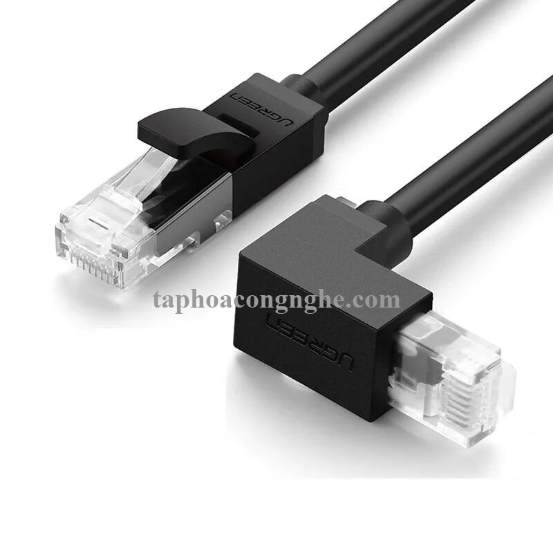 Ugreen 30835 3M màu Đen Cáp mạng CAT6 UTP 90 độ NW115 30030835